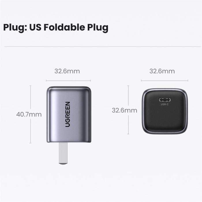 UGREEN CD319 Nexode Mini 30W PD GaN Tech Charger - Image 2