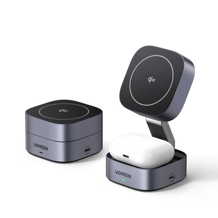 UGREEN W702 2-in-1 Magnetic Wireless Charger for IPhone + AirPods